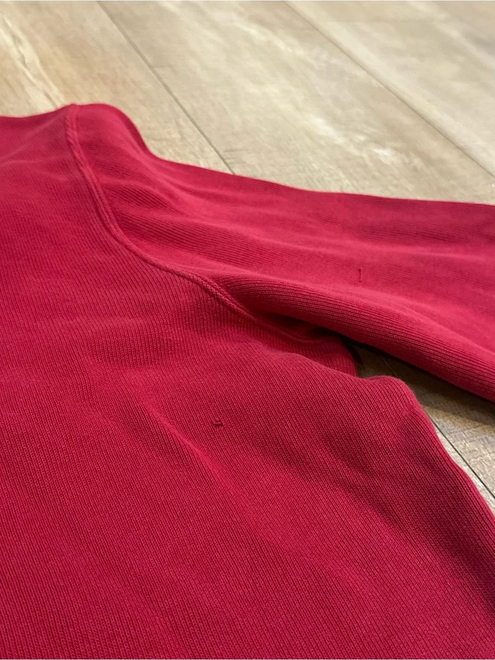 Polo by Ralph Lauren Red Zip-Neck Cotton Top